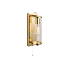 Bowlish Brushed Brass Bathroom Wall Light